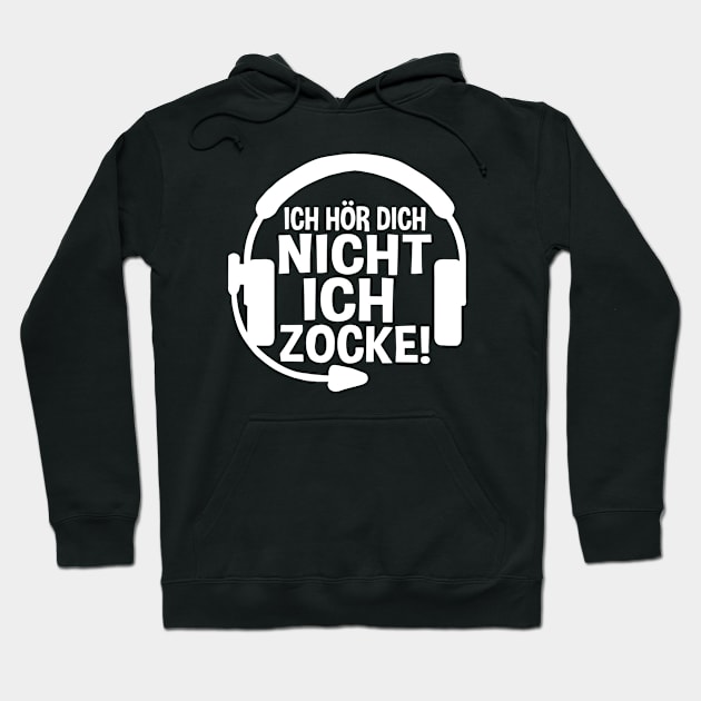 Headphone Nicht Ich Zocke Hoodie by Bahaya Ta Podcast